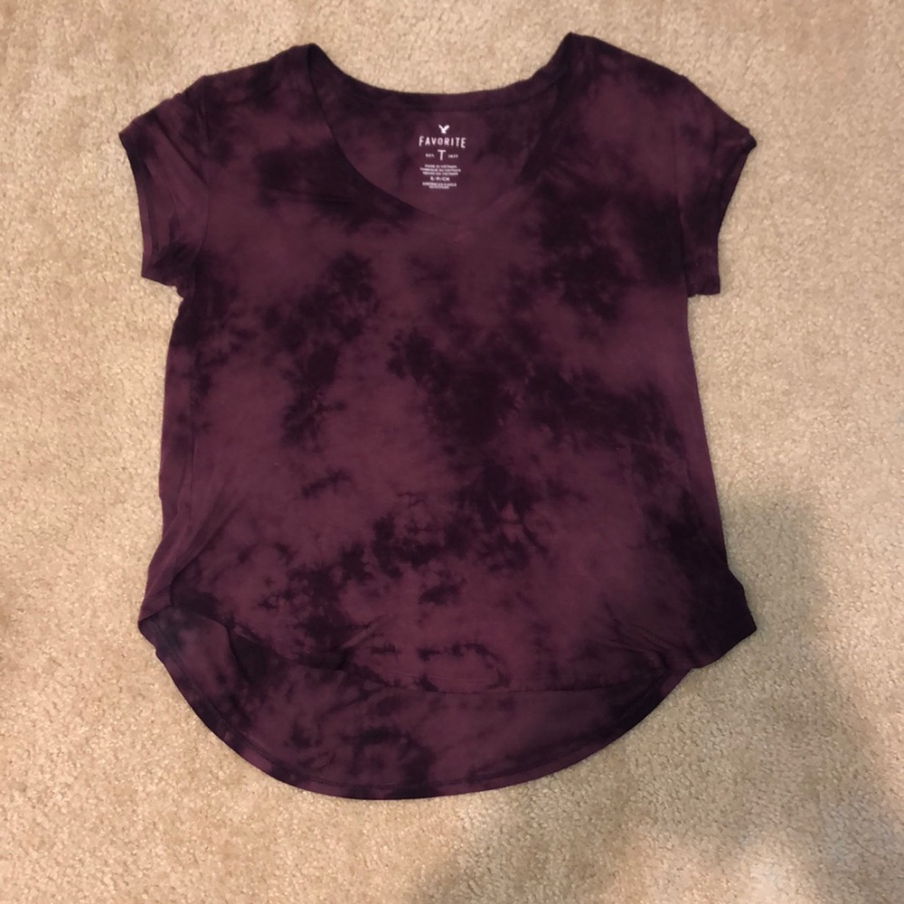 Purple tie die American eagle.